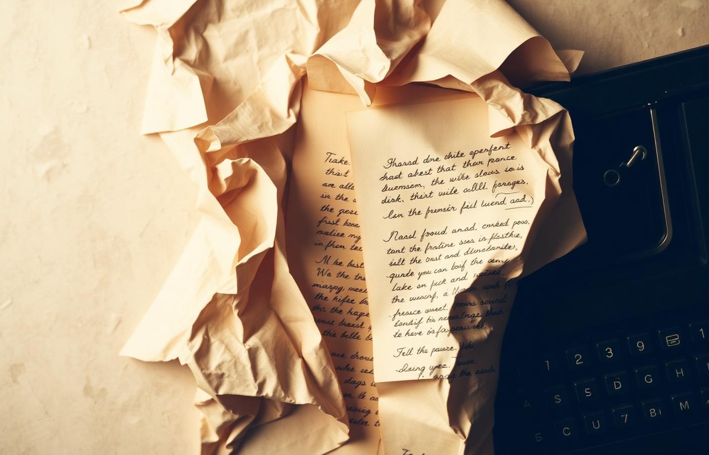 Archival documents and handwritten research notes